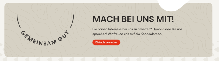 Gemeinsam Gut Bewerbung & Gemeinsam Gut