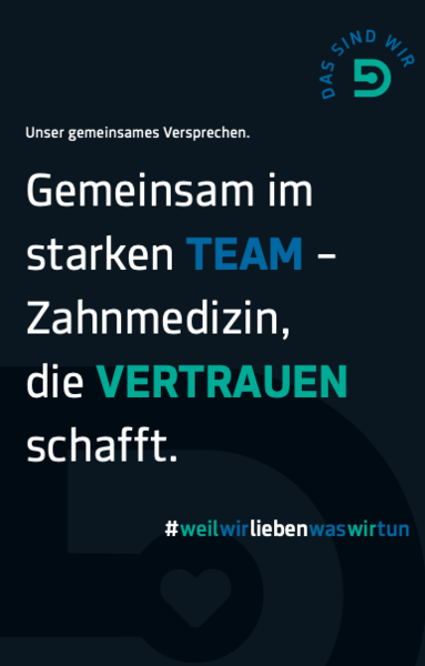 Dentalzentrum Essen Roll-up zum Thema Purpose