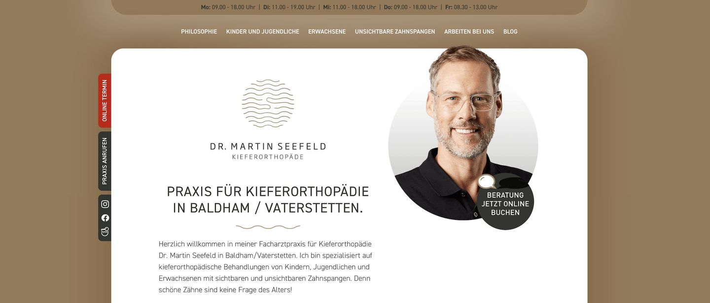 Die Website von Dr. Martin Seefeld 