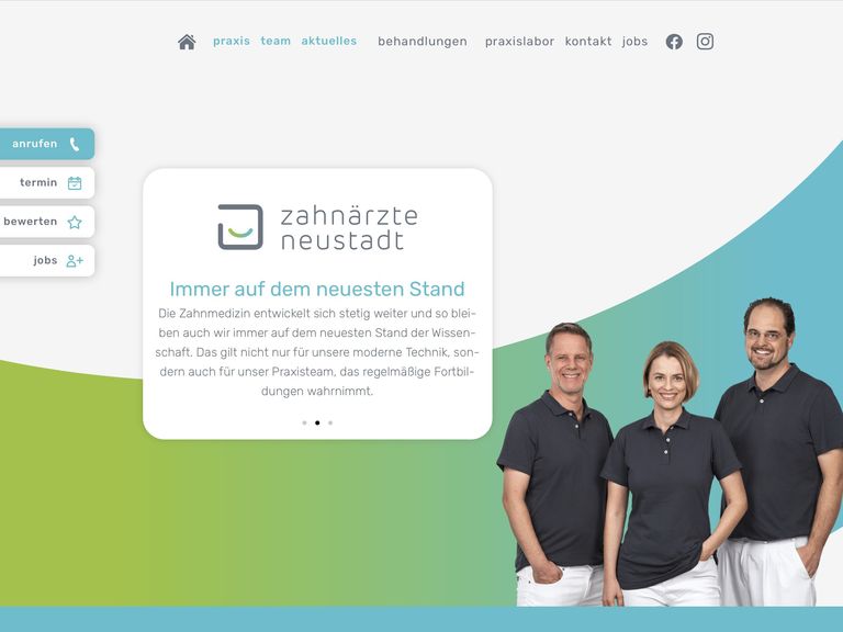 Markenrelaunch und neue Website - Zahnärzte Neustadt 