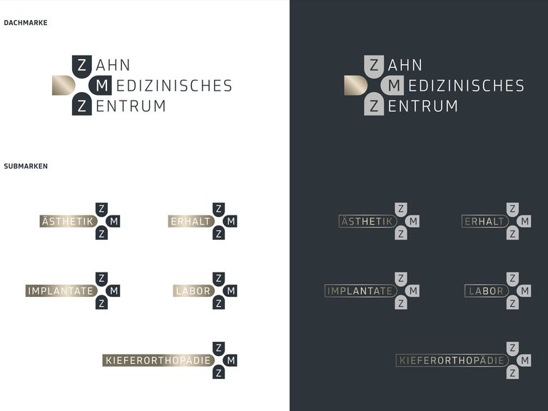 Zahnmedizinisches Zentrum ZMZ Paderborn Dachmarke und Subbrands